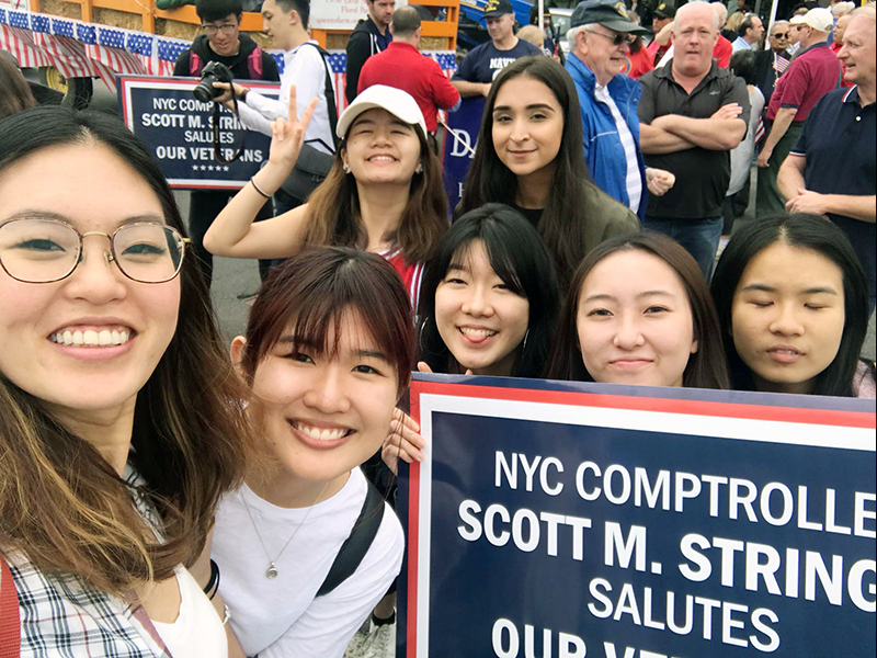 Memorial Day march with NYC Comptroller Stringer