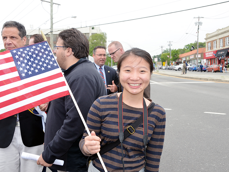 Memorial Day march with NYC Comptroller Stringer