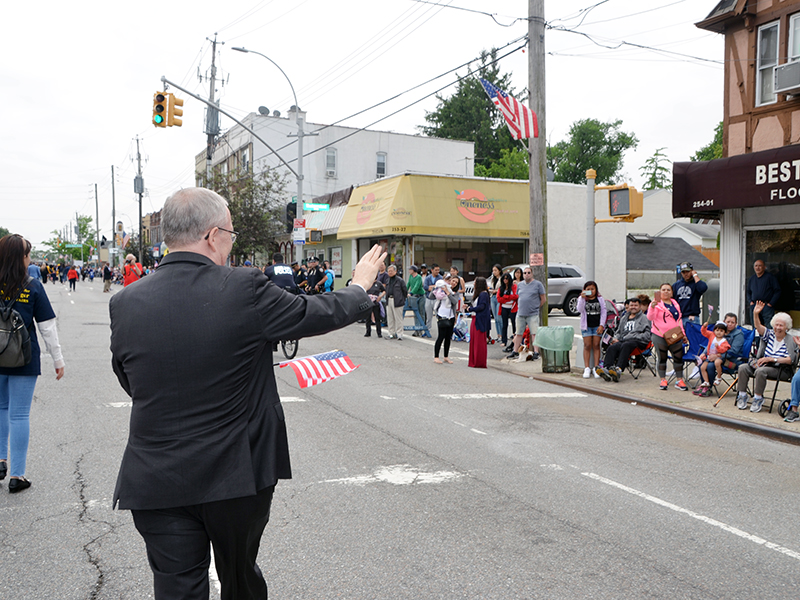 Memorial Day march with NYC Comptroller Stringer