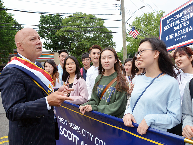 Memorial Day march with NYC Comptroller Stringer