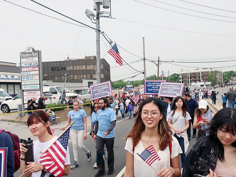 Memorial Day march with NYC Comptroller Stringer