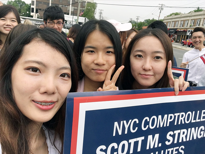 Memorial Day march with NYC Comptroller Stringer