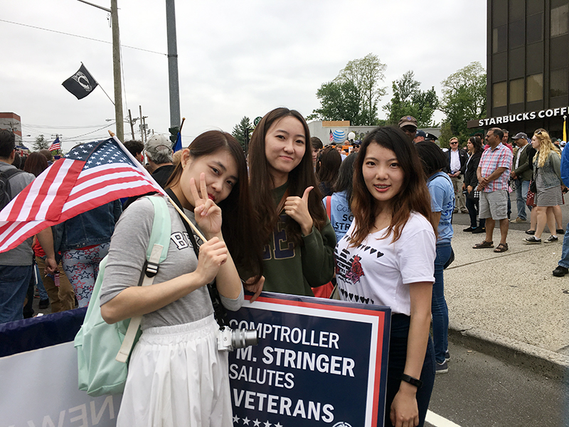 Memorial Day march with NYC Comptroller Stringer