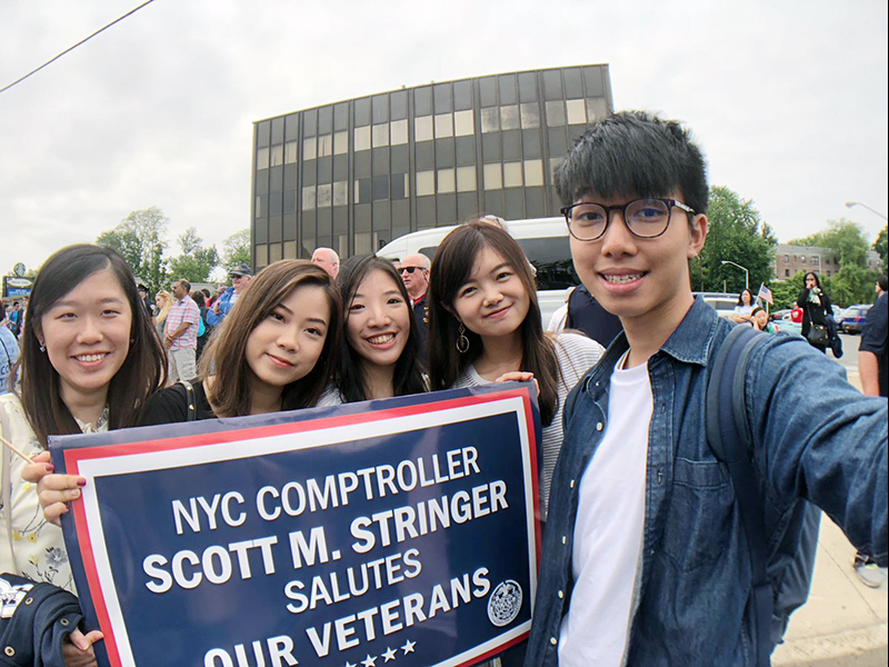 Memorial Day march with NYC Comptroller Stringer