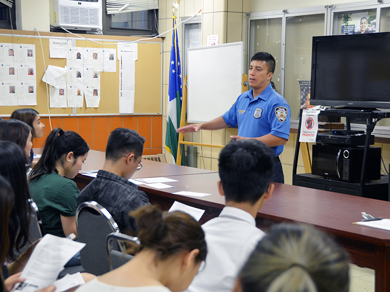 NYPD safety talk