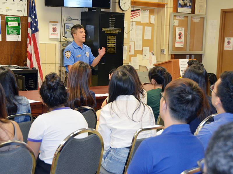 NYPD safety talk