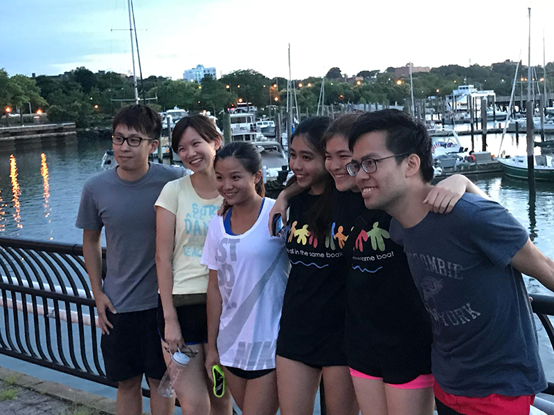 The Hong Kong Dragon Boat Festival in NY (Practice)