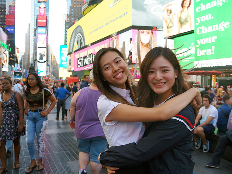 PR team at Times Square