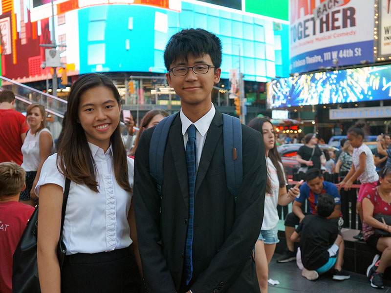 PR team at Times Square