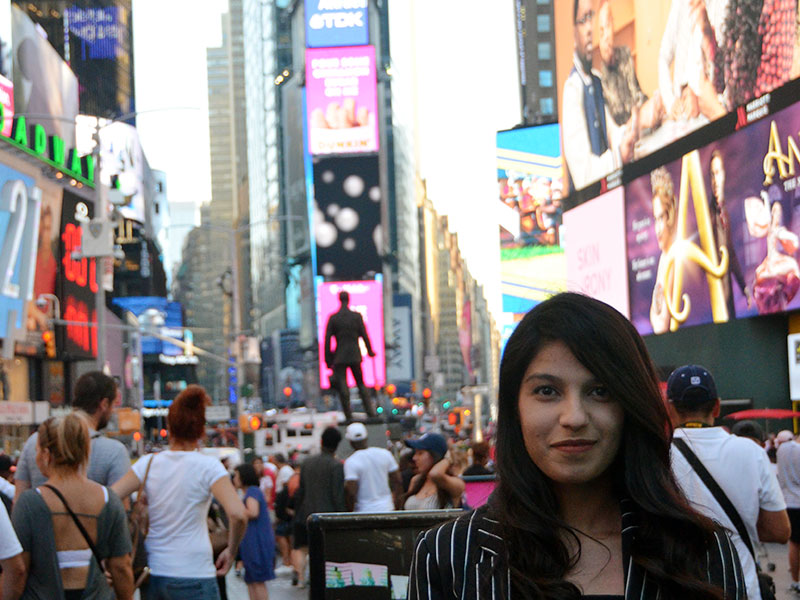 PR team at Times Square