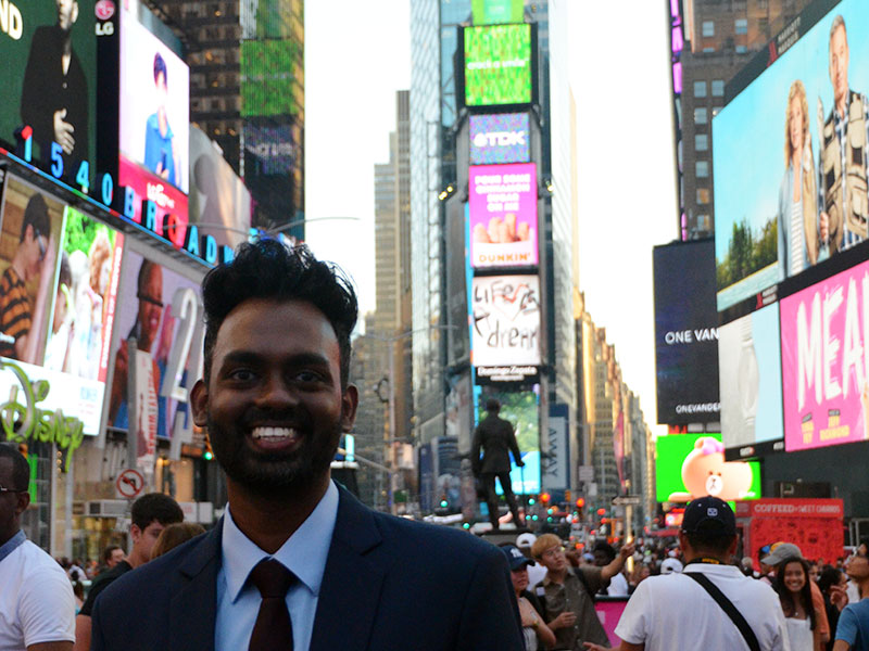 PR team at Times Square