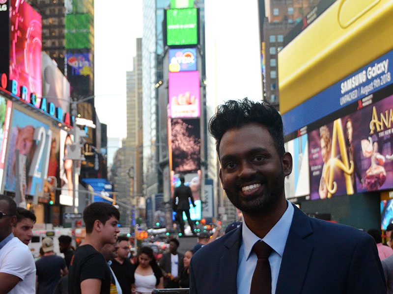 PR team at Times Square