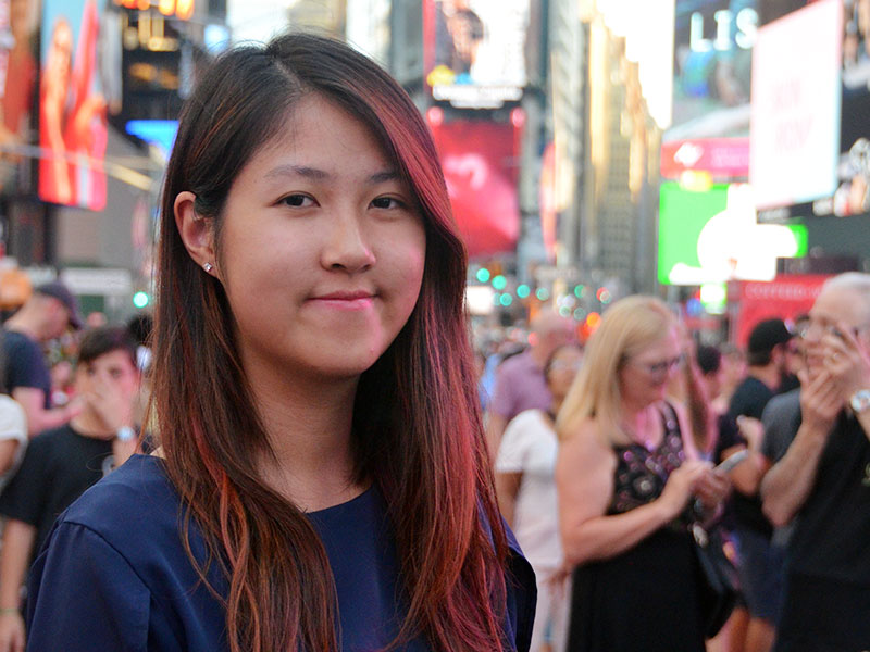 PR team at Times Square