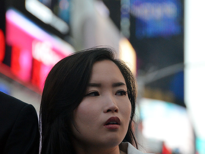 PR team at Times Square