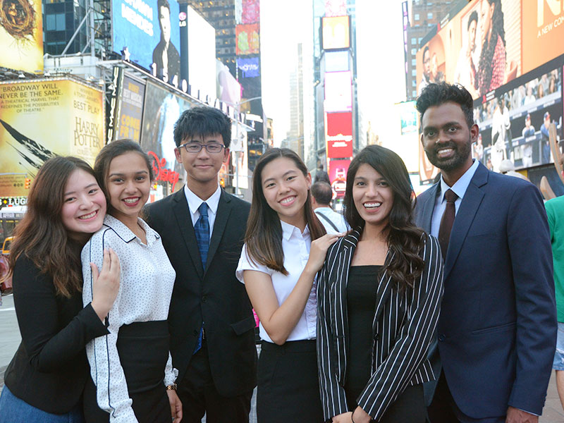 PR team at Times Square