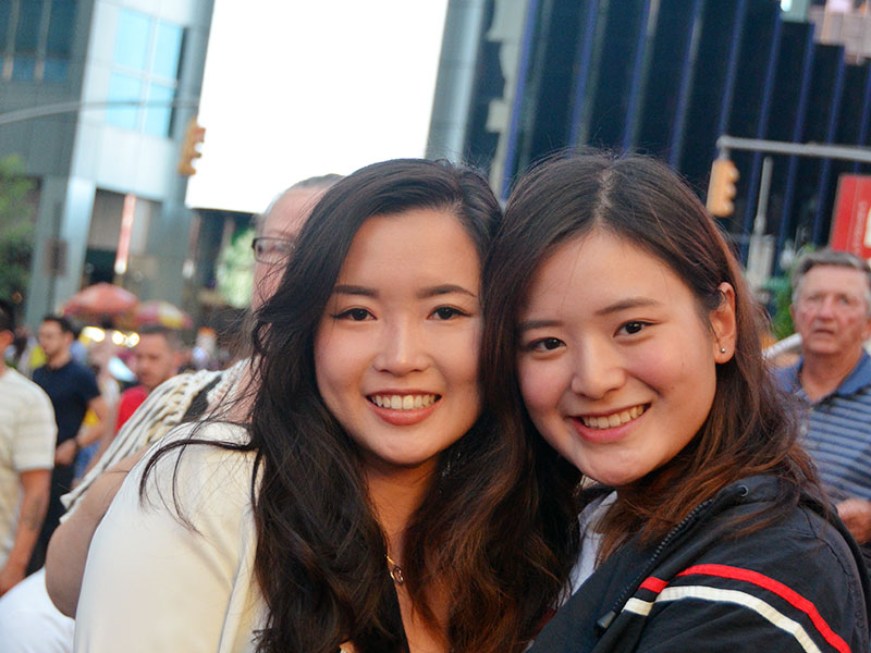 PR team at Times Square