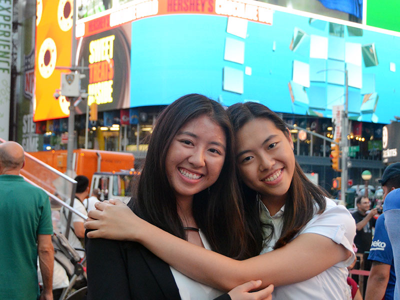 PR team at Times Square