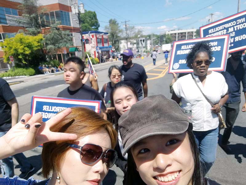 Memorial Day march with NYC Comptroller Stringer