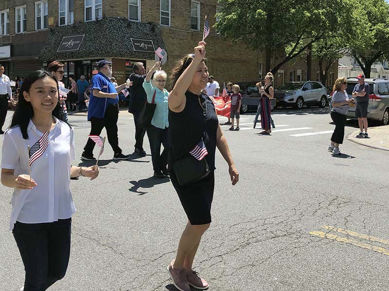 Memorial Day march with NYC Comptroller Stringer