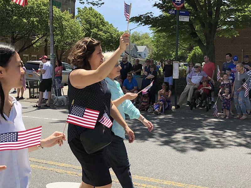 Memorial Day march with NYC Comptroller Stringer