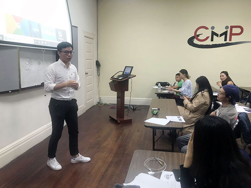 American style business seminar 