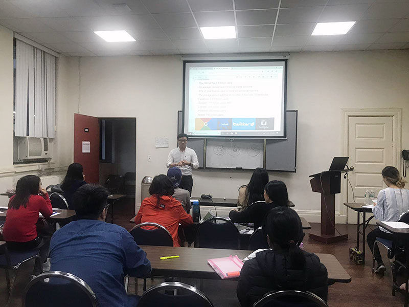 American style business seminar 
