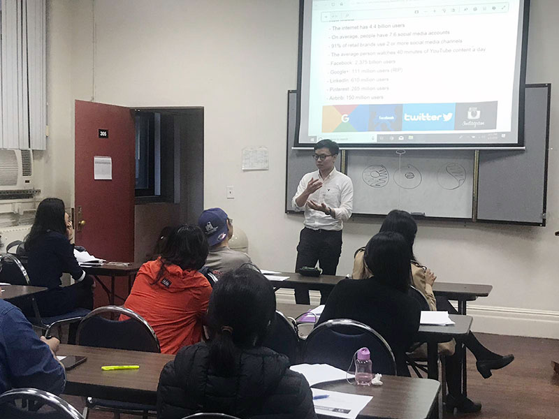 American style business seminar 