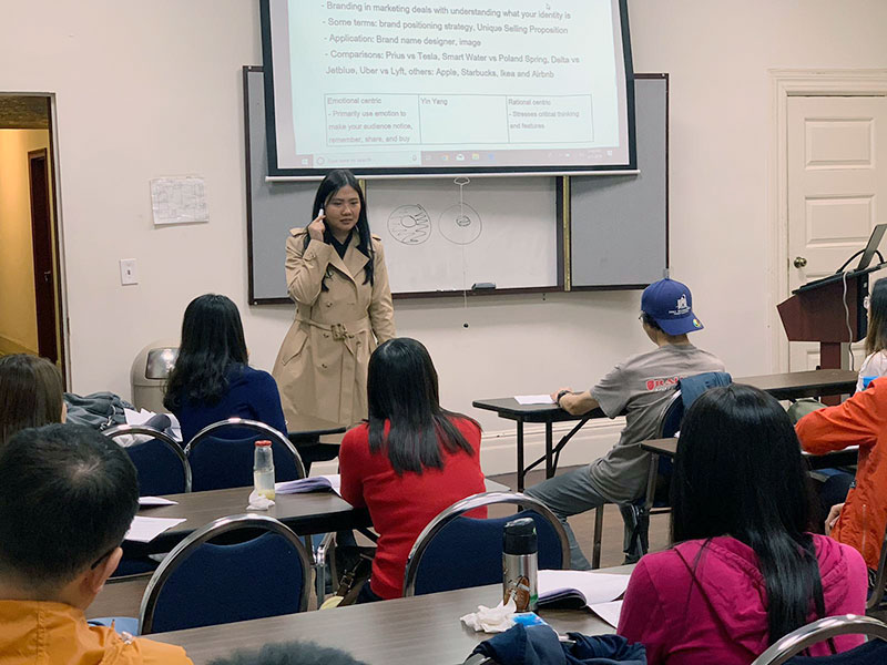 American style business seminar 