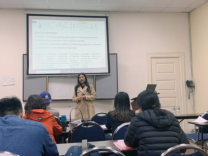 American style business seminar 