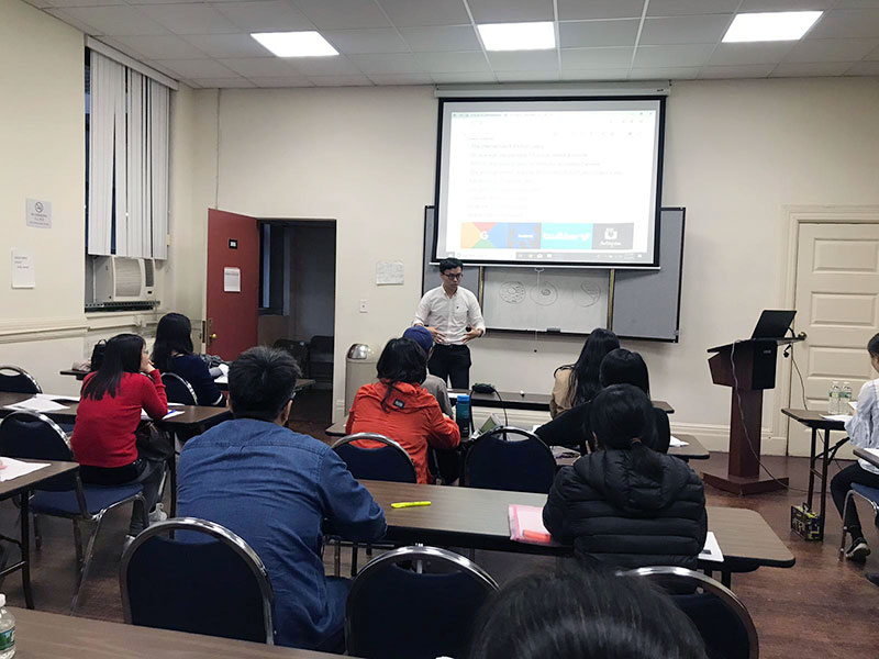 American style business seminar 