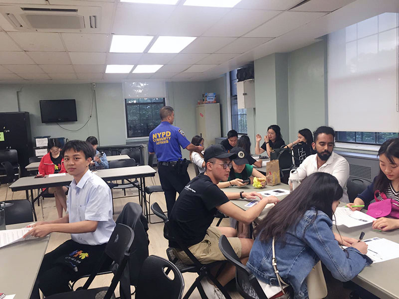 NYPD safety talk