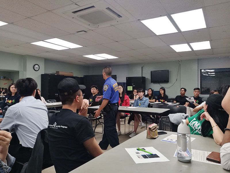 NYPD safety talk