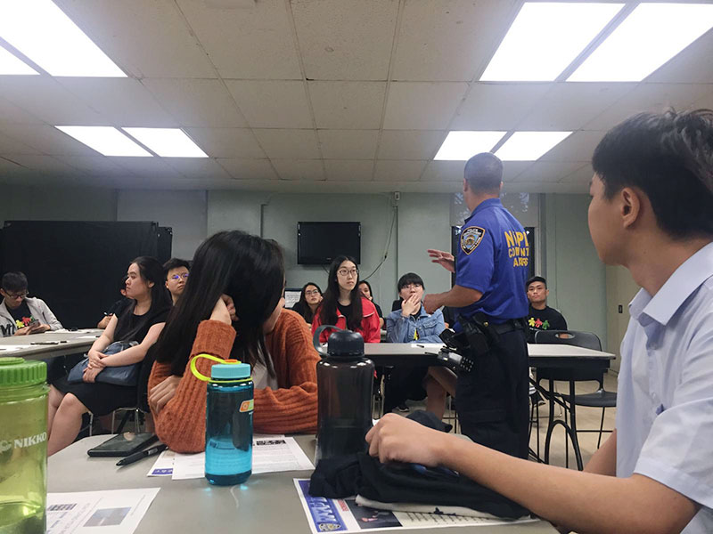 NYPD safety talk