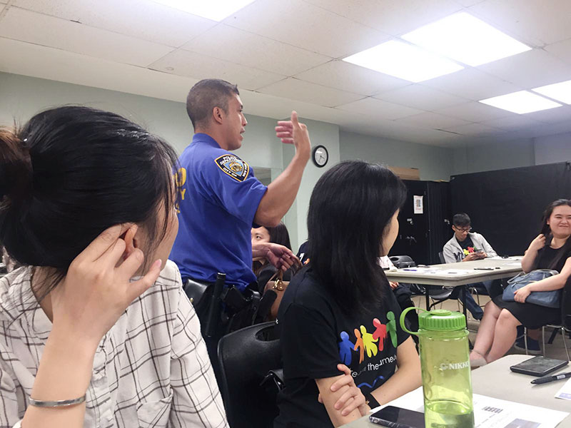 NYPD safety talk