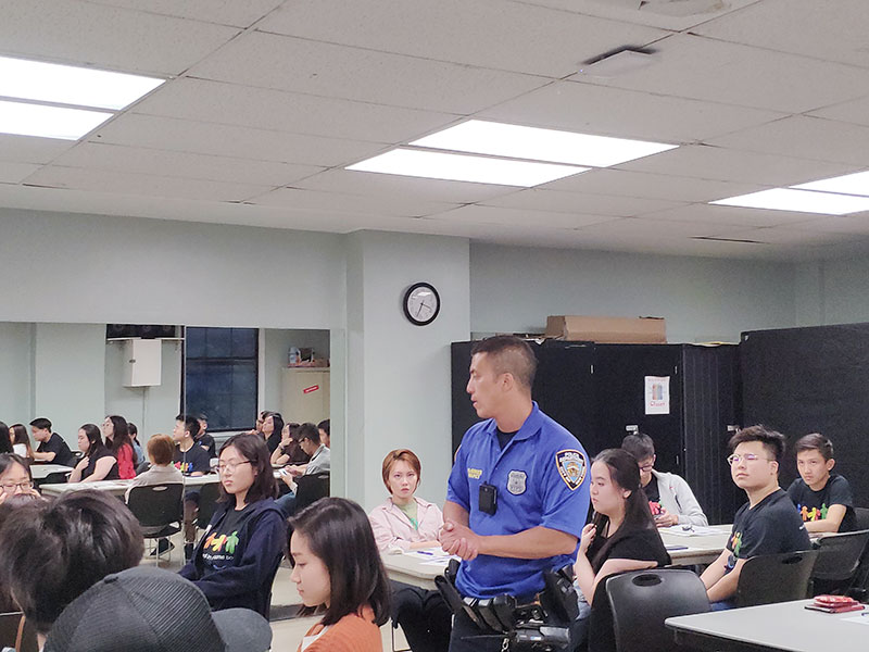 NYPD safety talk