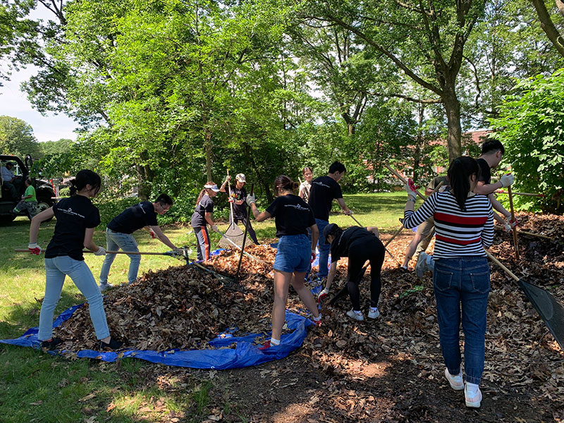 Volunteering at Cunningham Park