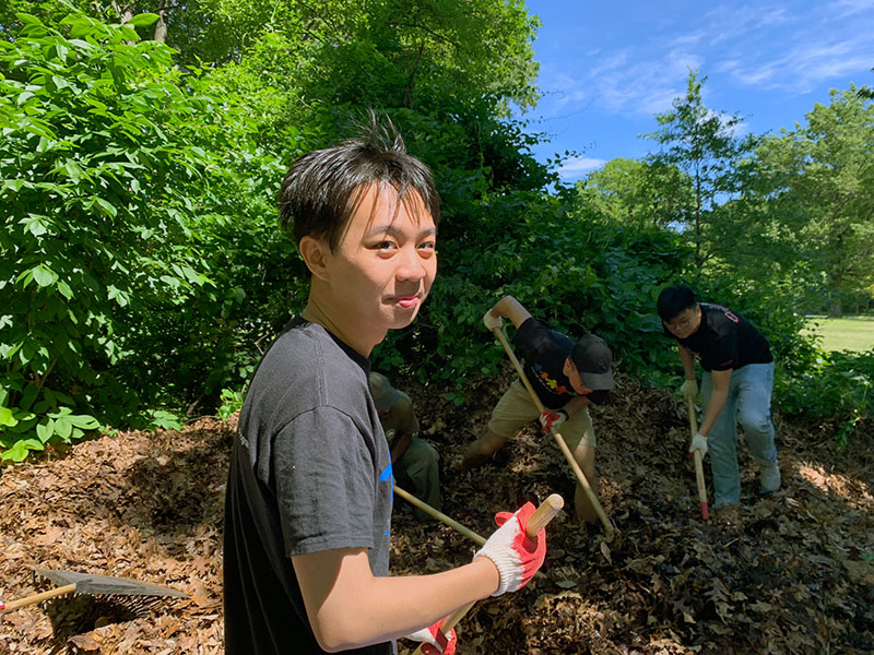 Volunteering at Cunningham Park