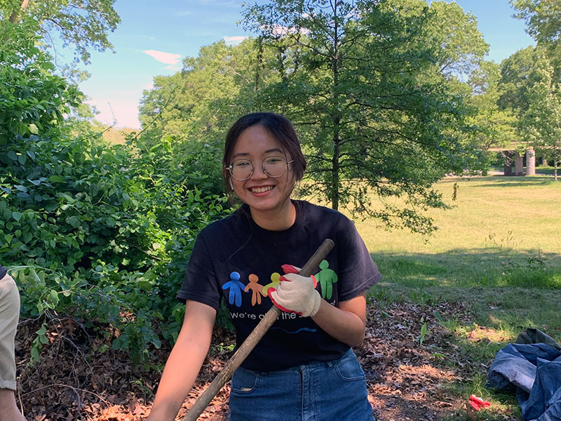 Volunteering at Cunningham Park