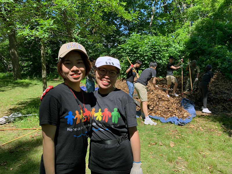 Volunteering at Cunningham Park
