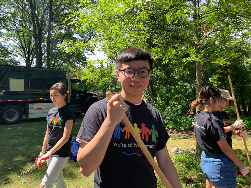 Volunteering at Cunningham Park