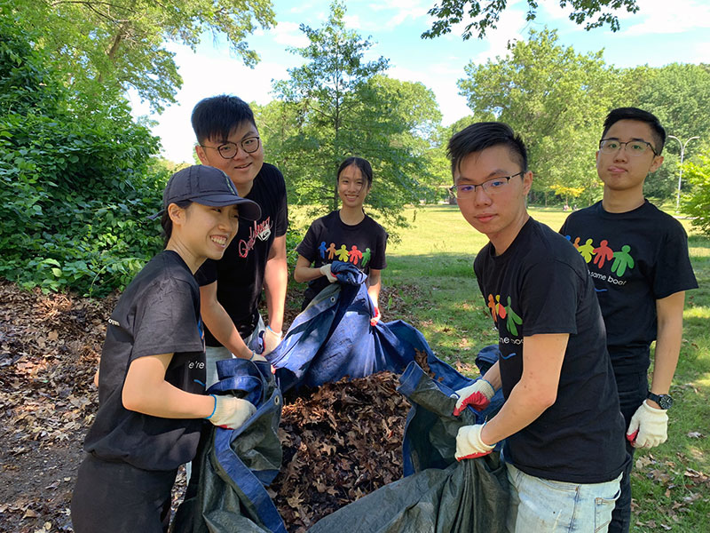 Volunteering at Cunningham Park