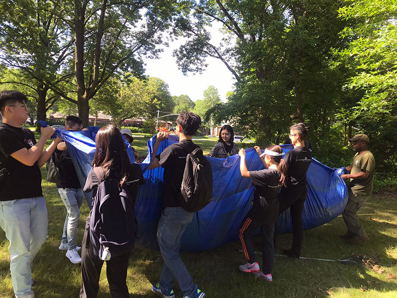 Volunteering at Cunningham Park