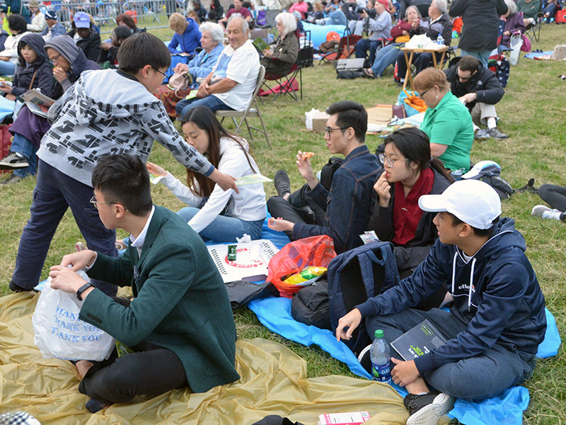 Concert and fireworks at Cunningham Park