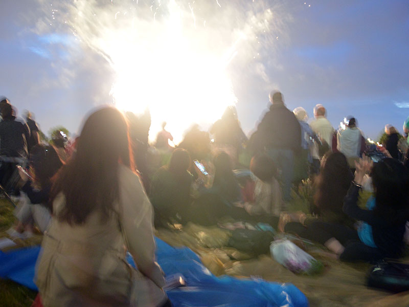 Concert and fireworks at Cunningham Park