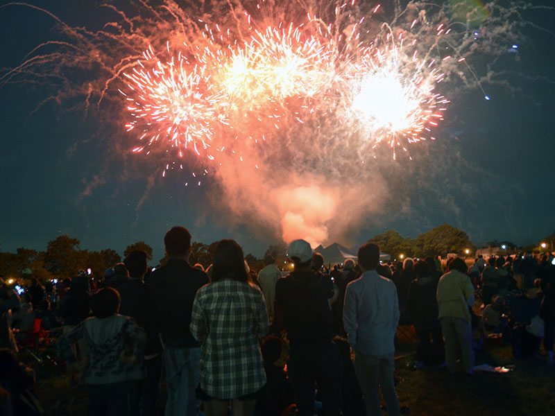 Concert and fireworks at Cunningham Park