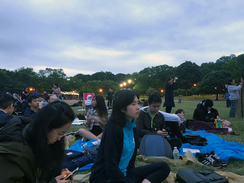 Concert and fireworks at Cunningham Park