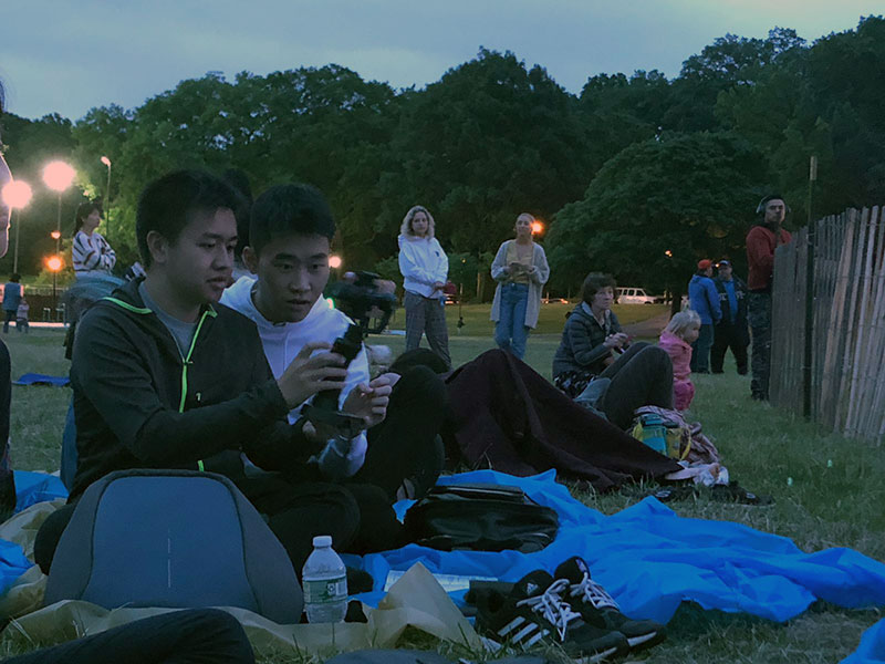 Concert and fireworks at Cunningham Park