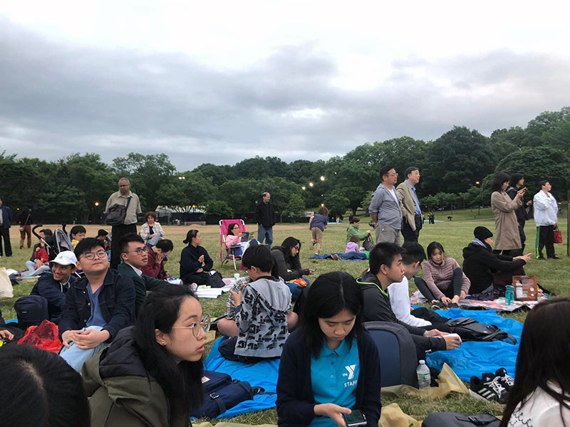 Concert and fireworks at Cunningham Park