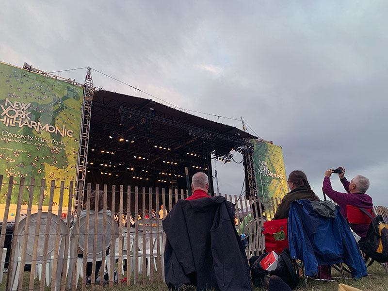 Concert and fireworks at Cunningham Park