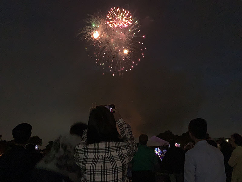 Concert and fireworks at Cunningham Park